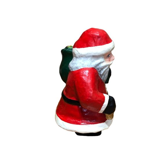 Paper Mache Santa Father Christmas Decoration Holiday Figurine 10" Philippines - Picture 5 of 9